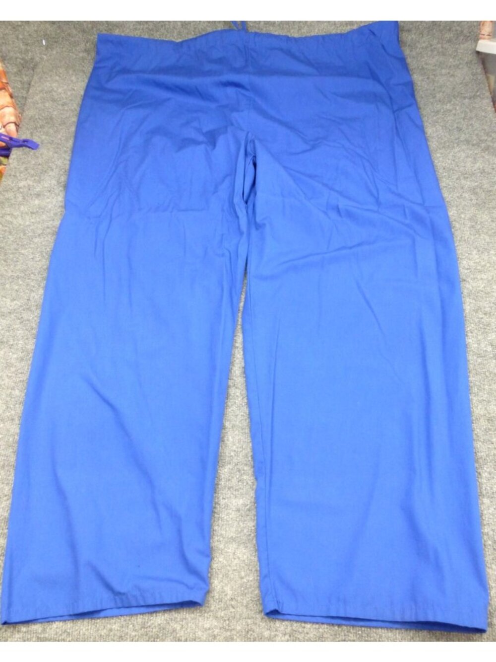 AMS Uniforms Royal Blue Drawstring Scrub Pants 5XL Cotton/Polyester Blend